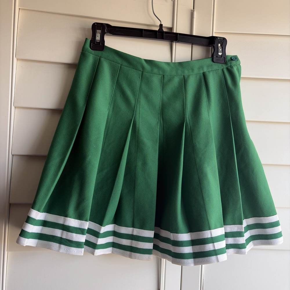 VTG 70s 80s Cheerleading Fashions Diane Green Pleated Cheer Skirt Costume S USA